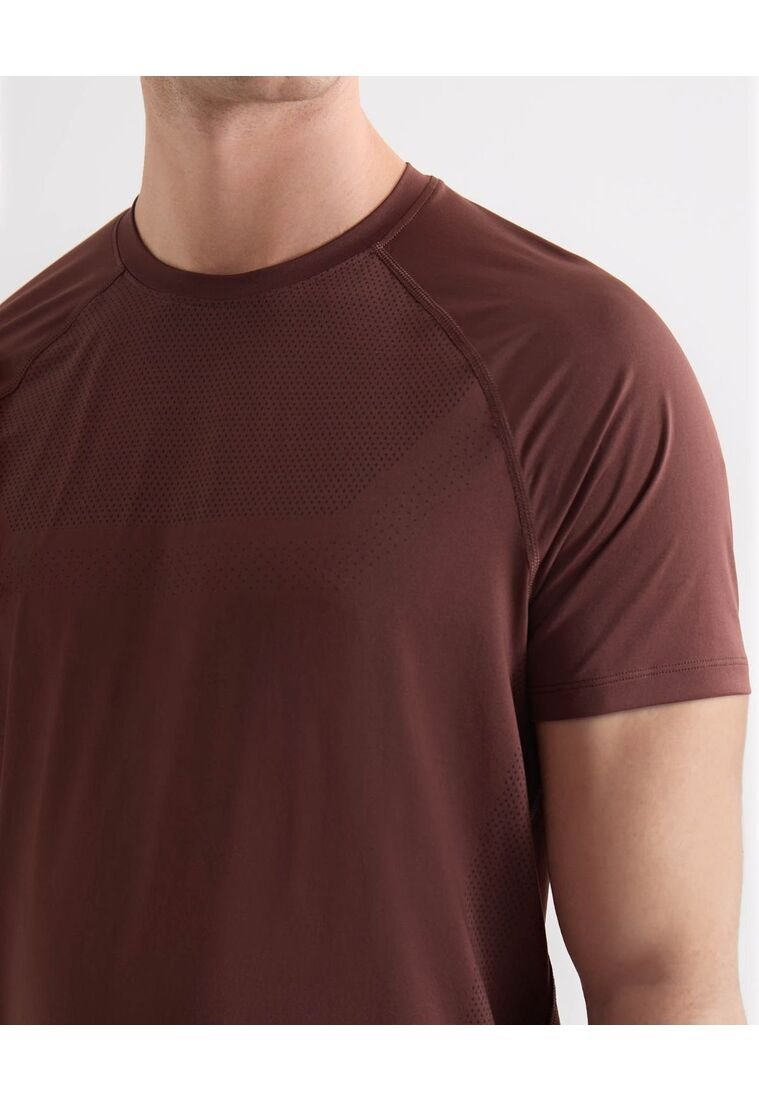 Camiseta Rusty Neal Con Diseño De Calavera - Algodón Lavado, Corte Slim Fit, Talla L (color Marrón Claro)