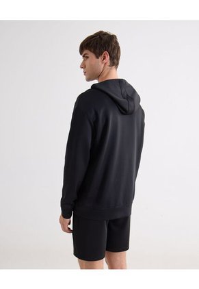 Buzo  Para Hombre Hoodie Color Negro Marca Seven Seven #45060720