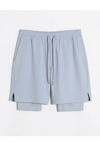 Bermuda  Para Hombre Biker Interno Largo Color Celeste Marca Seven Seven #45100736