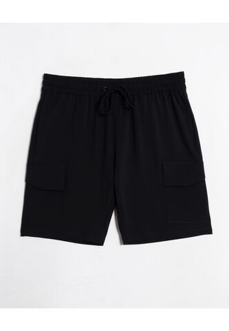 Bermuda  Para Hombre Deportiva Largo Color Negro Marca Seven Seven #45100738 Seven Seven