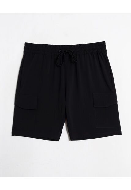 Bermuda  Para Hombre Deportiva Largo Color Negro Marca Seven Seven #45100738