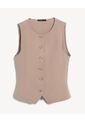 Chaleco  Para Mujer Plano Color Taupe Marca Seven Seven #28250161 de Seven Seven