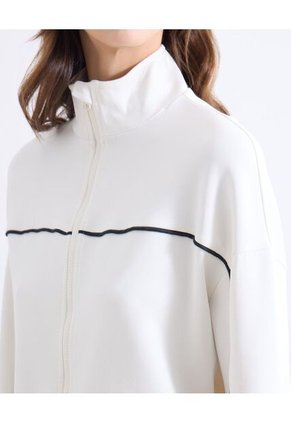 Buzo  Para Mujer Cuello Alto O Cuello Tortuga Color Crudo Marca Seven Seven #28060462