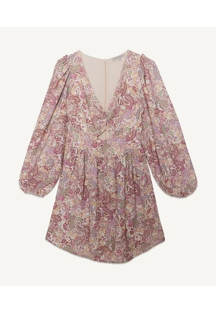 Vestido Para Mujer Manga Larga Color Crema Marca Seven Seven #28171195