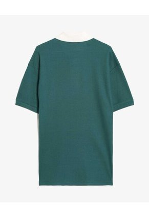 Polo  Para Hombre Cuello Tejido Sin Bolsillo Color Verde Marca Seven Seven #45110974