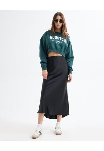 Falda  Para Mujer Largo Color Negro Marca Seven Seven #28140912 Seven Seven