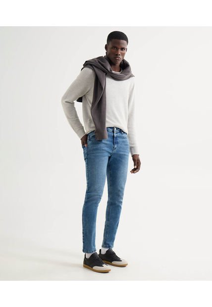 Jean Para Hombre Skinny Color Azul Medio Marca Seven Seven #45160595