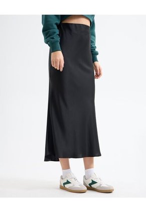 Falda  Para Mujer Largo Color Negro Marca Seven Seven #28140912