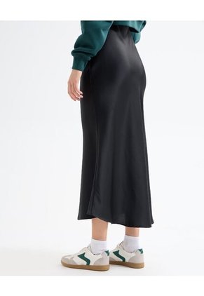 Falda  Para Mujer Largo Color Negro Marca Seven Seven #28140912