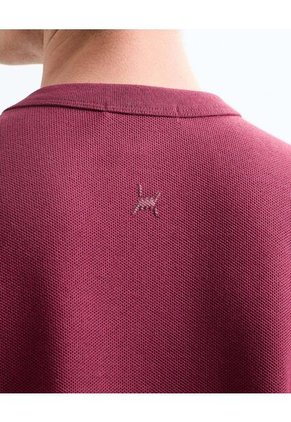 Camiseta  Para Hombre Manga Corta Cuello Redondo Color Vino Marca Seven Seven #45092681