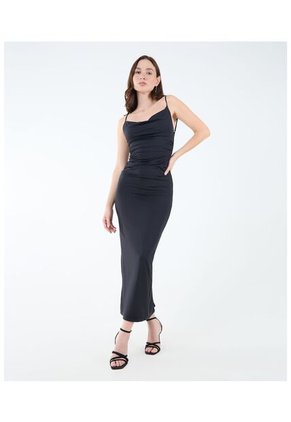 Vestido Para Mujer M/Sisa Largo Color Negro Marca Seven Seven #28171339