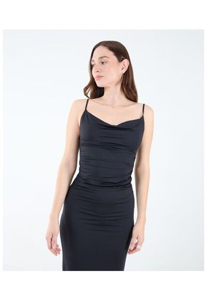 Vestido Para Mujer M/Sisa Largo Color Negro Marca Seven Seven #28171339