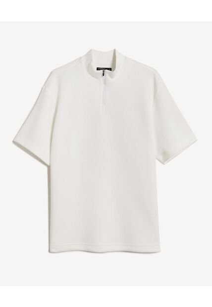 Polo Para Hombre Cuello Mao Sin Bolsillo Color Marfil Marca Seven Seven #45110925