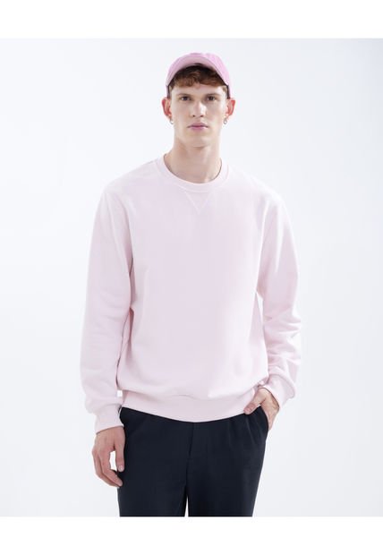 Buzo Para Hombre Cuello Redondo Color Rosa Marca Seven Seven #45060629