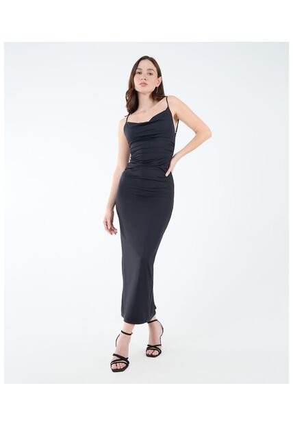 Vestido Para Mujer M/Sisa Largo Color Negro Marca Seven Seven #28171339