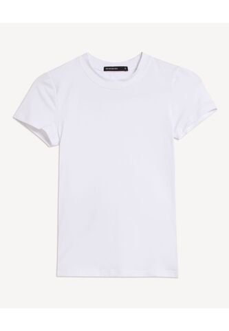 Camiseta Para Mujer Manga Corta Cuello Redondo Color Crudo Marca Seven Seven #28096556 Seven Seven