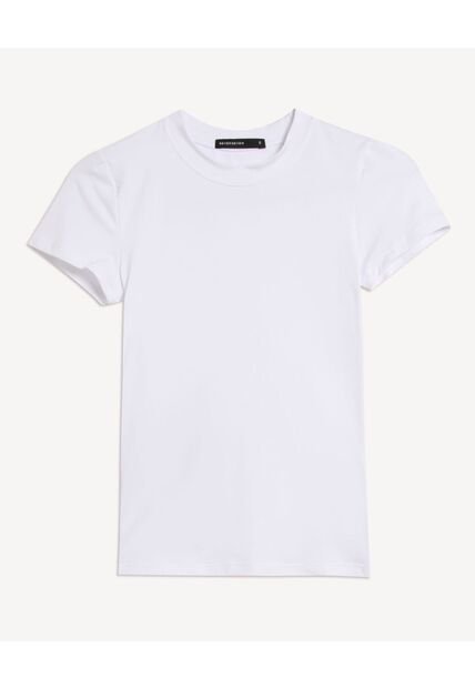 Camiseta Para Mujer Manga Corta Cuello Redondo Color Crudo Marca Seven Seven #28096556