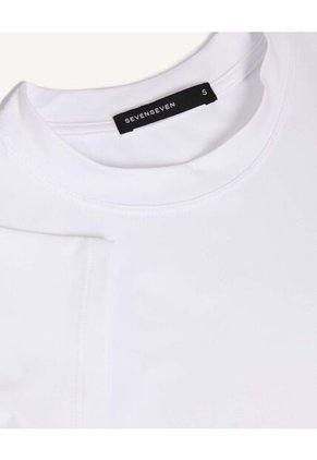 Camiseta Para Mujer Manga Corta Cuello Redondo Color Crudo Marca Seven Seven #28096556