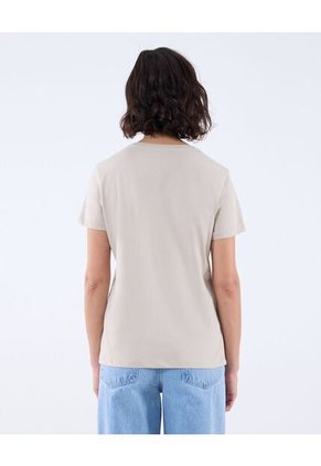 Camiseta Para Mujer Manga Corta Color Beige Marca Seven Seven #28096126