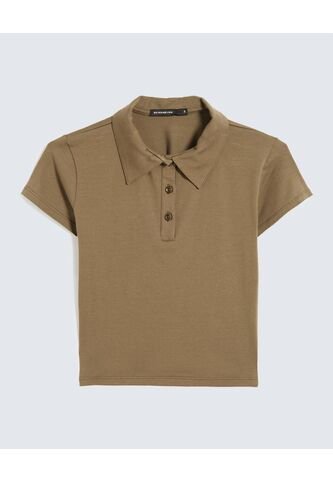 Polo Para Mujer Manga Corta Color Verde Marca Seven Seven #28110010 Seven Seven