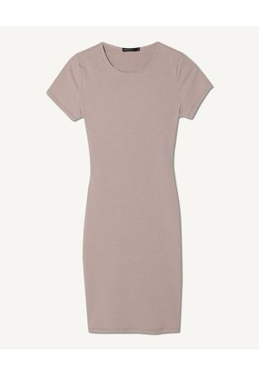 Vestido Para Mujer Manga Corta Color Beige Marca Seven Seven #28171267