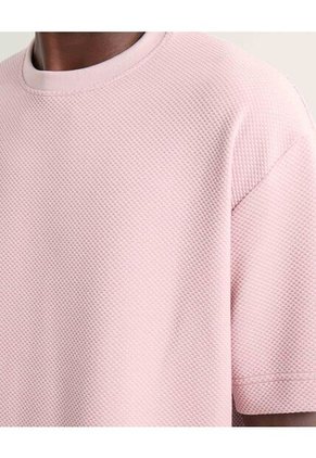 Camiseta Para Hombre Manga Corta Cuello Redondo Color Rosa Marca Seven Seven #45092671