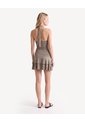 Vestido Halter Espalda Ajustable  Para Mujer Verde Seven Seven de Seven Seven