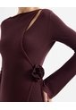 Camiseta Con Anudado Lateral - Seven Studio | Maygel Coronel  Para Mujer Café Seven Seven de Seven Seven