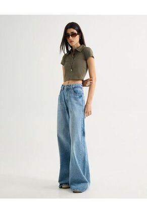 Polo Para Mujer Manga Corta Color Verde Marca Seven Seven #28110010