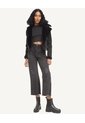 Jean Retro Con Botonadura  Para Mujer Negro Seven Seven de Seven Seven