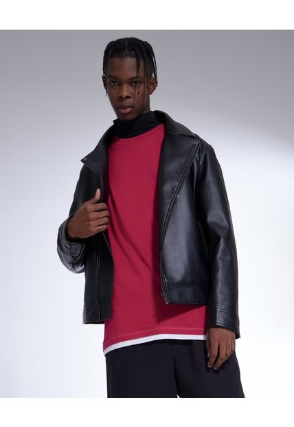 Camiseta Para Hombre Con Bajo Y Screen  Para Hombre Fucsia Seven Seven