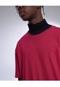 Camiseta Para Hombre Con Bajo Y Screen  Para Hombre Fucsia Seven Seven de Seven Seven