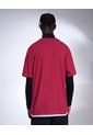 Camiseta Para Hombre Con Bajo Y Screen  Para Hombre Fucsia Seven Seven de Seven Seven