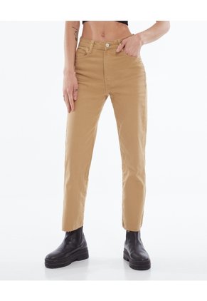 Jean Flare Tiro Alto Para Mujer Camel Seven Seven