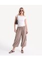 Blusa Con Esccote Bandeja  Para Mujer Beige Seven Seven de Seven Seven