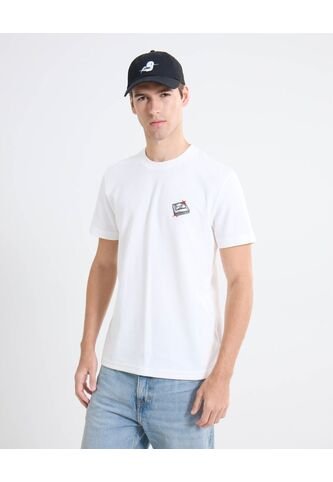 Camiseta Gráfico Frontal  Para Hombre Blanco Seven Seven Seven Seven