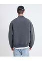 Chaqueta Bomber De Diseño Urbano  Para Hombre Gris Seven Seven de Seven Seven