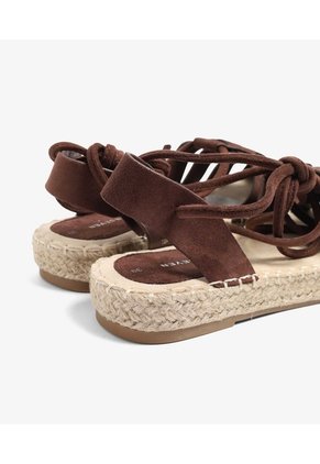 Espadrilles Plataforma Yute  Para Mujer Café Seven Seven