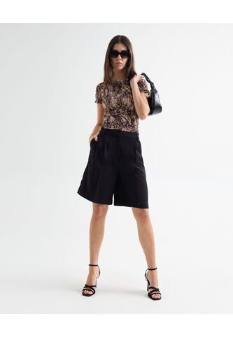 Short Para Mujer Multiusos Plano Color Negro Marca Seven Seven #28191068 Seven Seven