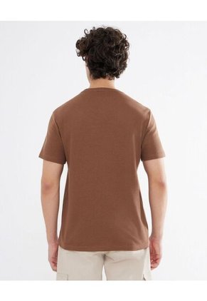 Camiseta Para Hombre Manga Corta Color Cafe Marca Seven Seven #45092600