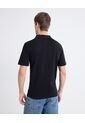 Polo Tejido De Ajuste Cómodo  Para Hombre Negro Seven Seven de Seven Seven