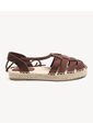 Espadrilles Plataforma Yute  Para Mujer Café Seven Seven de Seven Seven