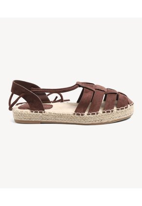 Espadrilles Plataforma Yute  Para Mujer Café Seven Seven