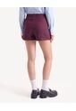 Short Fluido De Ajuste Confortable  Para Mujer Vino Seven Seven de Seven Seven