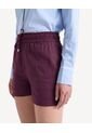 Short Fluido De Ajuste Confortable  Para Mujer Vino Seven Seven de Seven Seven