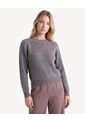 Saco Tejido De Caída Versátil  Para Mujer Gris Seven Seven de Seven Seven