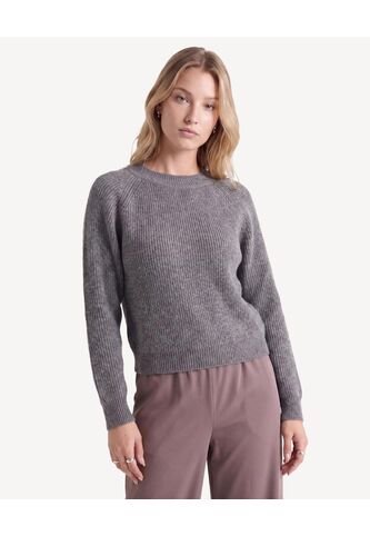 Saco Tejido De Caída Versátil  Para Mujer Gris Seven Seven Seven Seven