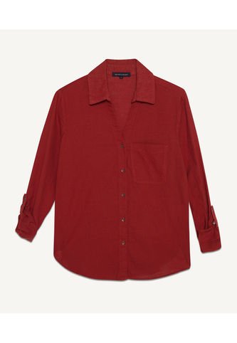 Blusa Para Mujer Manga Larga Color Terracota Marca Seven Seven #28123849 Seven Seven