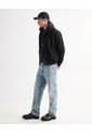 Jeans Straight Tono Medio Con Desgastes  Para Hombre Gris Seven Seven de Seven Seven