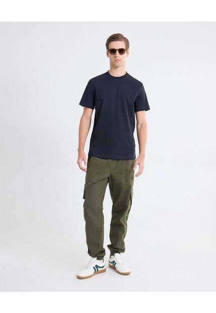 Pantalón Jogger Cargo  Para Hombre Verde Seven Seven